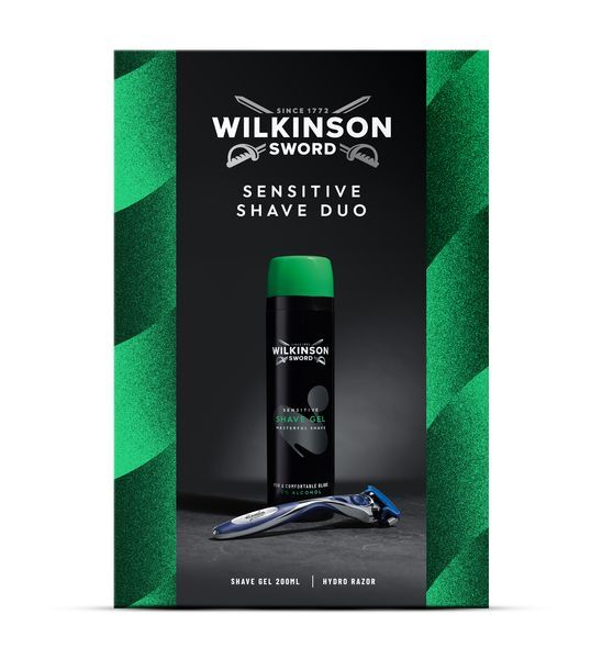 Wilkinson Sword Sensitive Shave Duo shaving gift set priemonė skutimuisi