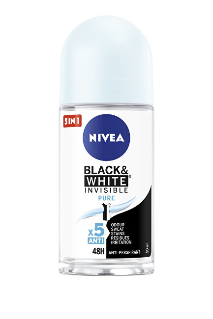 Nivea Ball antiperspirant Invisible For Black & White Pure 50 ml 50ml Moterims