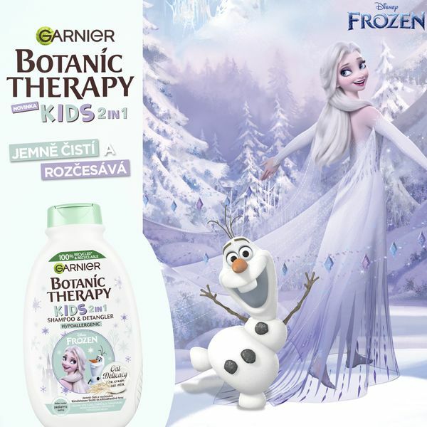 Garnier Ice Kingdom Botanic Therapy Oat Delicacy (Shampoo & Detangler) 400 ml 400ml plaukų balzamas