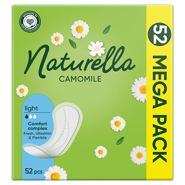Naturella Panty liners Light Camomile 52 pcs Intymios higienos priemonė