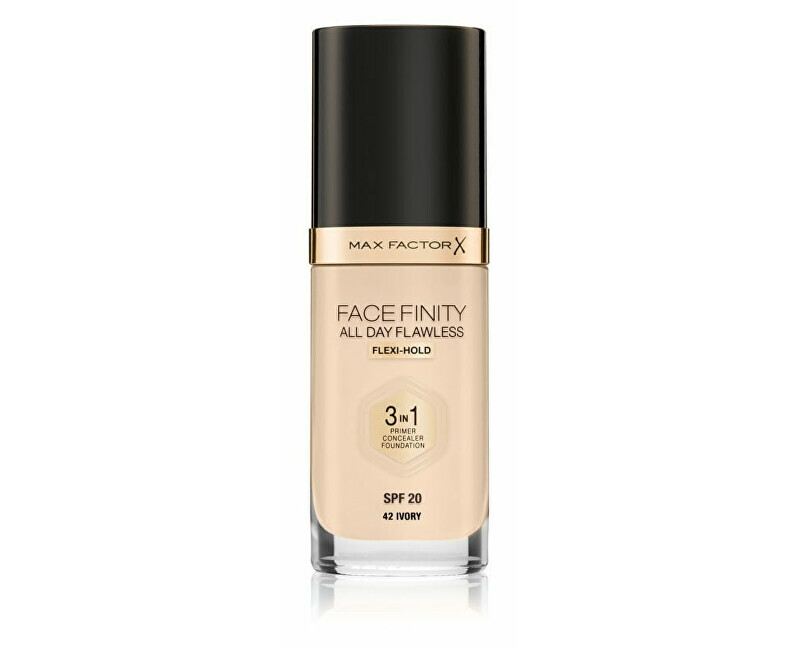Max Factor Long-lasting makeup Facefinity 3 in 1 (All Day Flawless) 30 ml 77 Soft Honey makiažo pagrindas