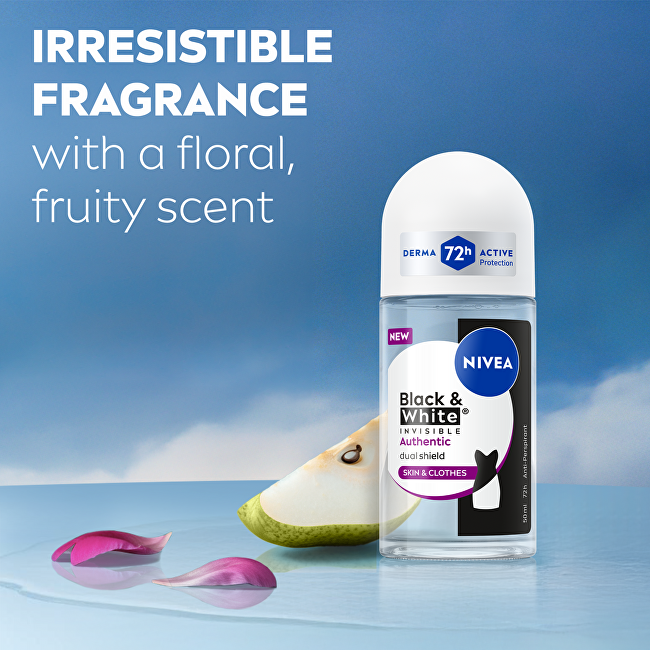 Nivea B&W Authentic Anti-Perspirant Roll-On 50 ml 50ml dezodorantas