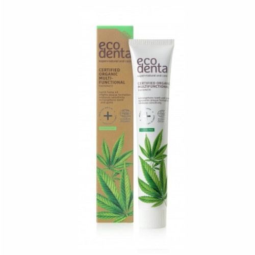 Ecodenta Multifunctional Toothpaste (Multifunctional Toothpaste With Hemp Oil) 75 ml 75ml Dantų emalį stiprinanti priemonė