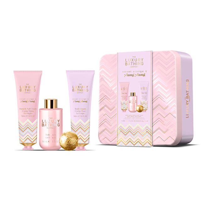 Grace Cole Body care gift set Orange & Ylang Ylang 4 pcs Vonios ir du&scaron;o priemonė Moterims