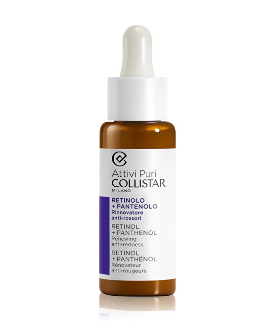 Collistar Attivi Puri renewing skin serum with retinol and panthenol (Renewing Anti-redness Serum) 30 ml 30ml Moterims