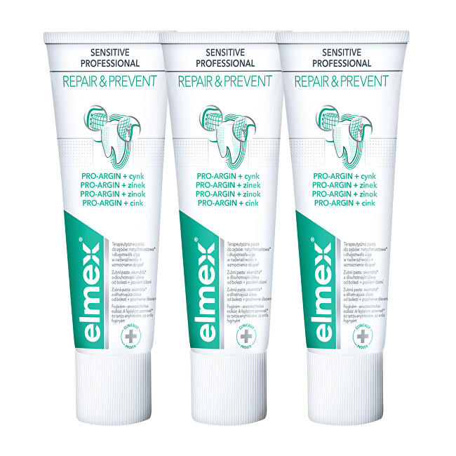 Elmex Toothpaste for pain relief Sensitive Professional Repair & Prevent Trio 3 x 75 ml 75ml Unisex