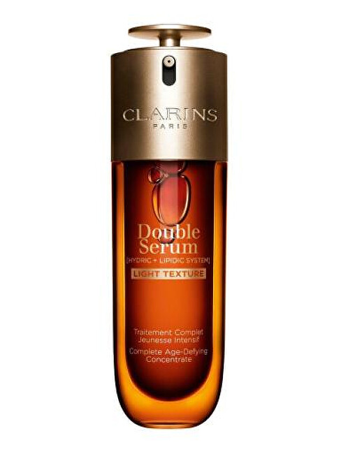 Clarins Double Serum Light Texture Odos serumas Veido serumas nuo rauk&scaron;lių Moterims