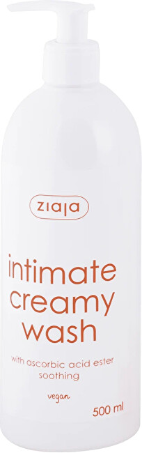 Ziaja Creamy intimate gel with ascorbic acid against irritation (Intimate Creamy Wash) 500 ml 500ml Moterims