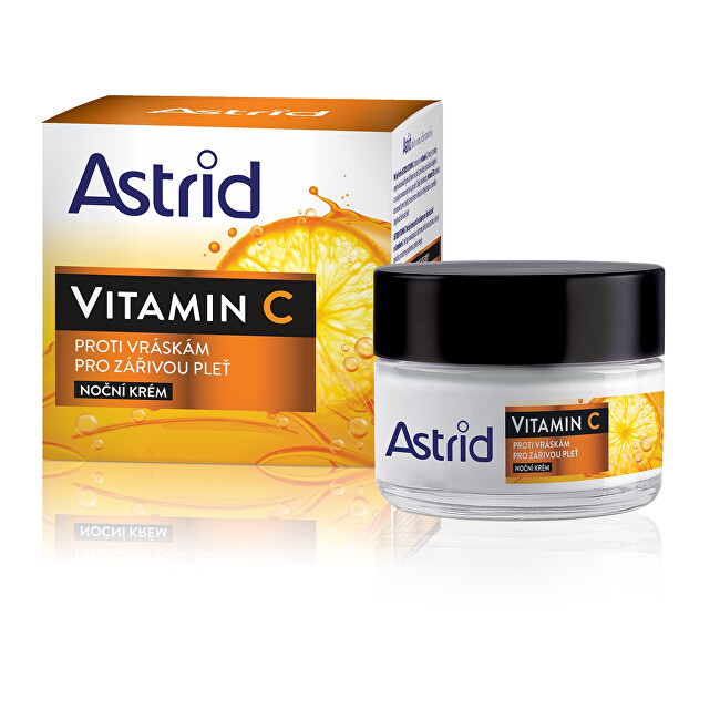 Astrid Night anti-wrinkle cream for radiant skin Vitamin C 50 ml 50ml Moterims