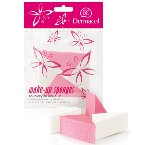 Dermacol Sponges make-up triangle-shaped pieces of 4 Moterims