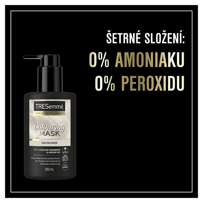 TRESemm&eacute; Toning hair mask Ash Blonde (Colouring Mask) 200 ml 200ml atstatomoji plaukų priežiūros priemonė