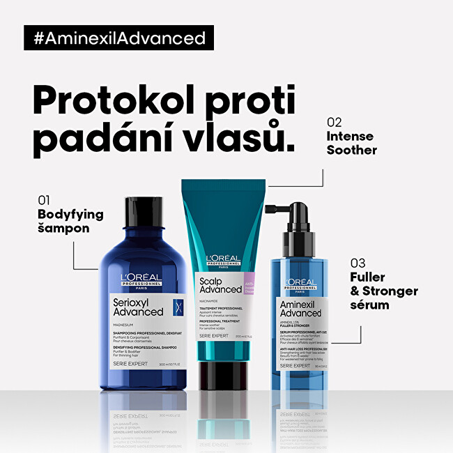 L&acute;Or&eacute;al Professionnel Activator serum against hair loss Aminexil Advanced Fuller & Strong er Strength ening (Anti- Hair Lo 90ml atstatomoji plaukų priežiūros priemonė
