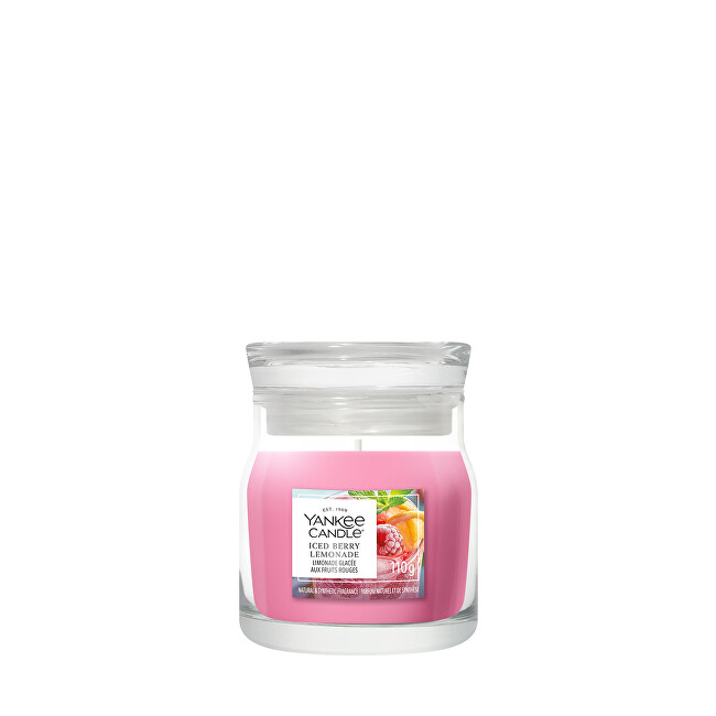 Yankee Candle Signature scented candle small glass Iced Berry Lemonade 110 g kvepianti žvakė