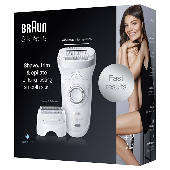 Braun Women&acute;s epilator Silk -&eacute;pil 9-705 Silver depiliavimo prietaisas