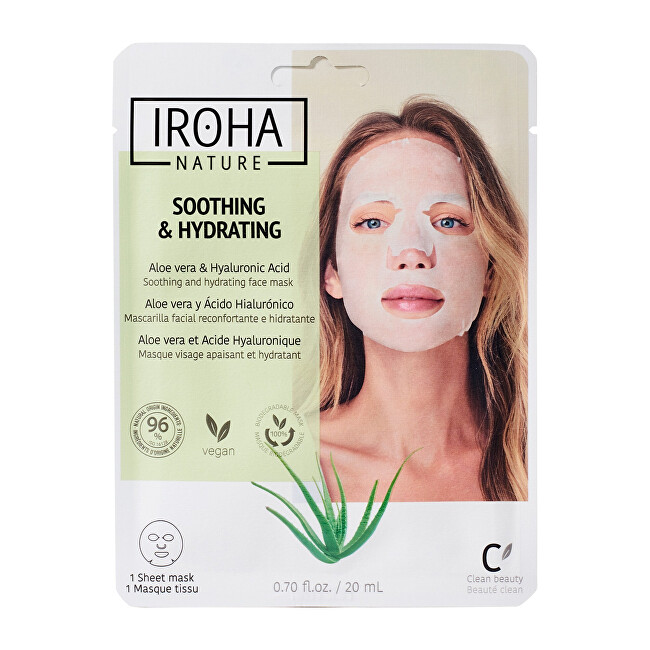 Iroha Moisturizing Tissue Face Mask Drėkinamasis veido kremas Moterims