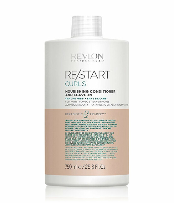 Revlon Professional Leave-in nourishing conditioner for curly and wavy hair Restart Curl s ( Nourish ing Conditioner) 750ml plaukų balzamas