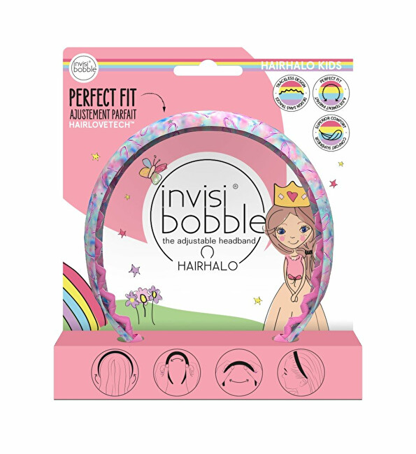 Invisibobble Kids Hair halo Cotton Candy Dreams adjustable headband plaukų formavimo prietaisas