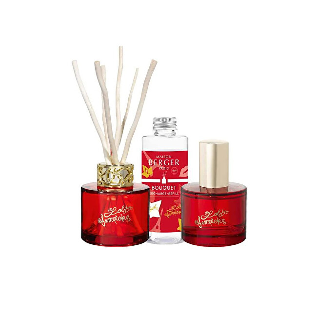Maison Berger Paris Gift set mini diffuser Lolita Lempicka red + refill and home spray Lolita Lempicka Sweet Unisex