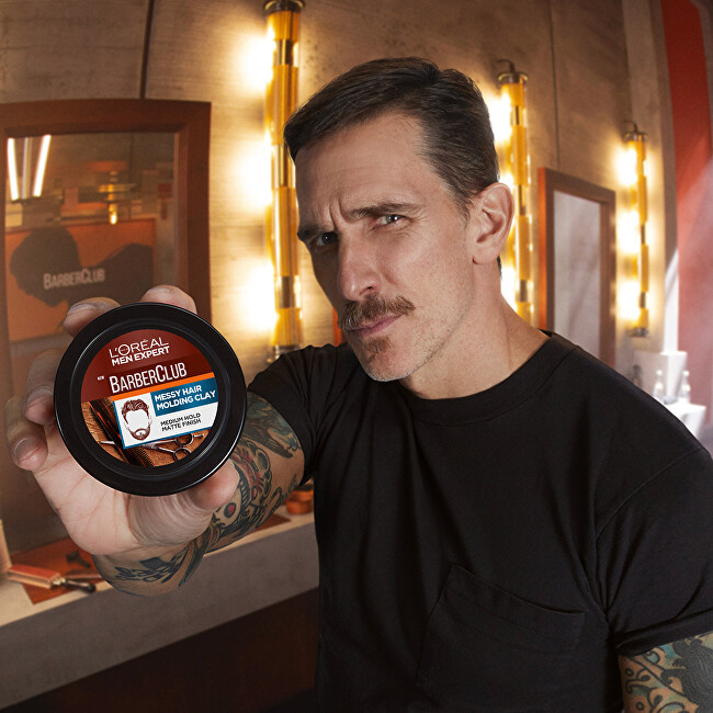 L&acute;Or&eacute;al Paris Styling clay for hair Men Expert (Messy Hair Molding Clay) 75 ml 75ml modeliavimo priemonė