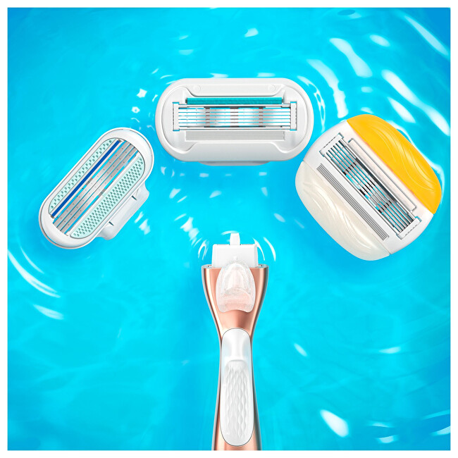 Gillette Venus Sensitiv e Rose Gold shaver + 3 heads skustuvas