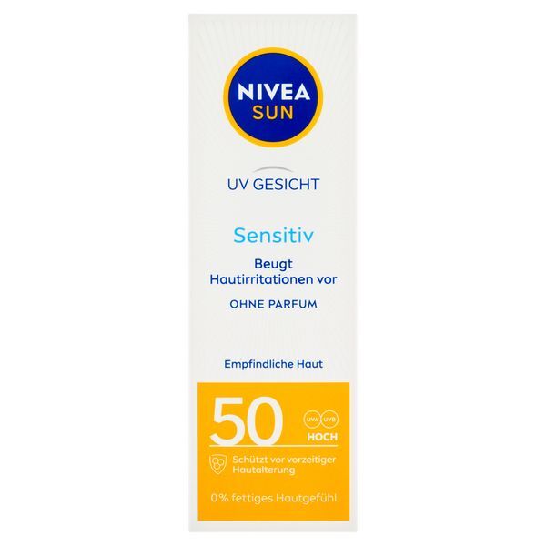 Nivea Sun cream for sensitive skin Sensitive SPF 50 (Sun Allergy Protection) 50 ml 50ml Unisex