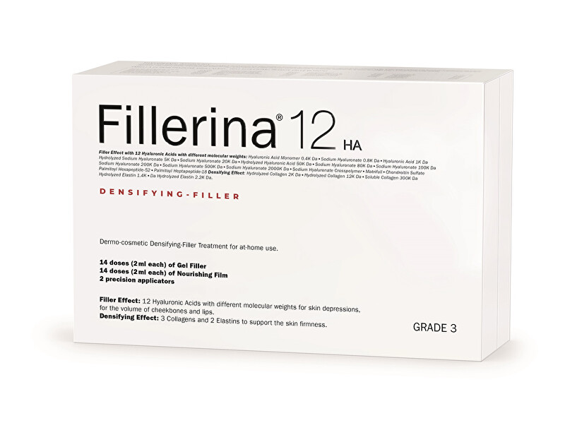 Fillerina Filler Treatment Level 3 12HA (Filler Treatment) 2 x 30 ml 30ml vietinės priežiūros priemonė