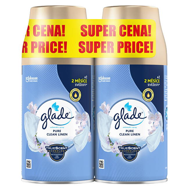 Glade Pure Clean Linen Air Freshener Refill Set 2 x 269 ml 269ml namų kvapas Glade Pure Clean Linen Air Freshener Refill Set 2 x 269 ml 269ml namų kvapas