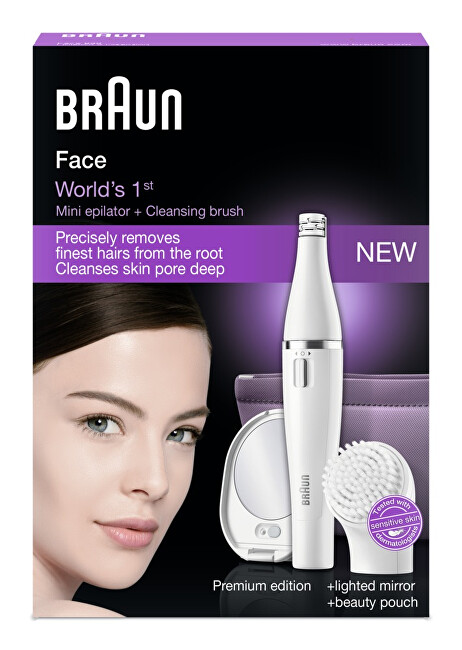 Braun Face epilator with Face 830 cleansing brush depiliavimo prietaisas
