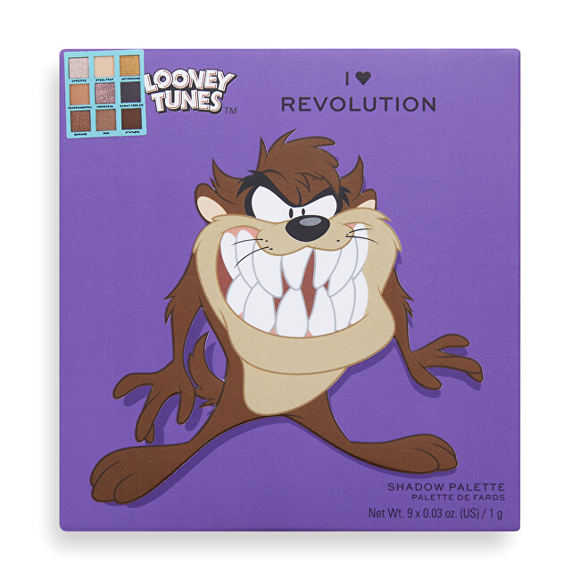 I Heart Revolution Eye shadow palette Looney Tunes X Taz ( Mini Shadow Palette) 9 g šešėliai