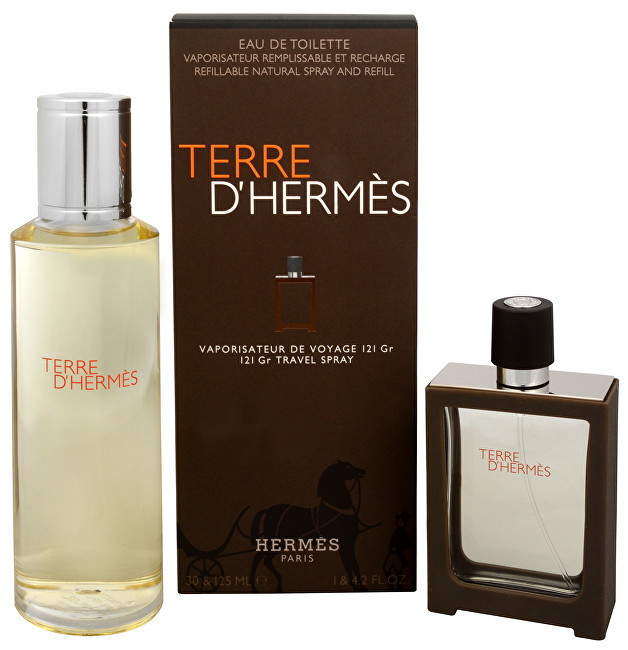 Hermes Terre D´ Hermes - EDT 30 ml (refillable) + EDT 125 ml (refill) 30ml Terre D´ Hermes - EDT 30 ml (refillable) + EDT 125 ml (refill) Kvepalai Vyrams Rinkinys