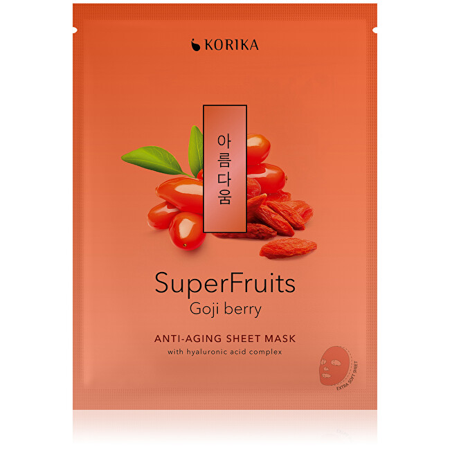KORIKA Anti-aging sheet mask Superfruits Goji (Anti-Aging Sheet Mask) 25 g Moterims