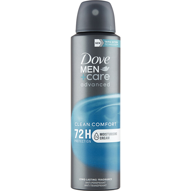 Dove Antiperspirant spray Men+ Care Advanced Clean Comfort (Anti-Perspirant) 150 ml 150ml Vyrams