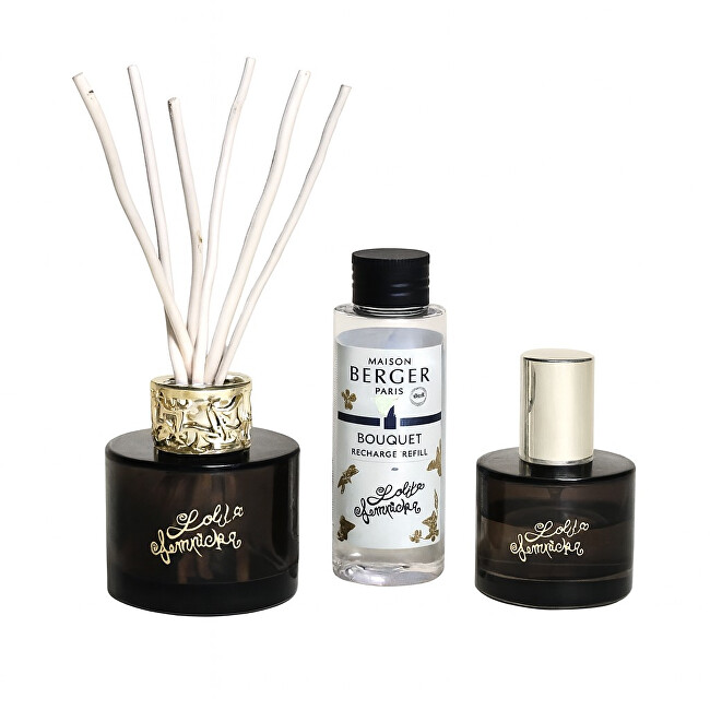 Maison Berger Paris Gift set mini diffuser Lolita Lempicka black + refill and home spray Lolita Lempicka Unisex