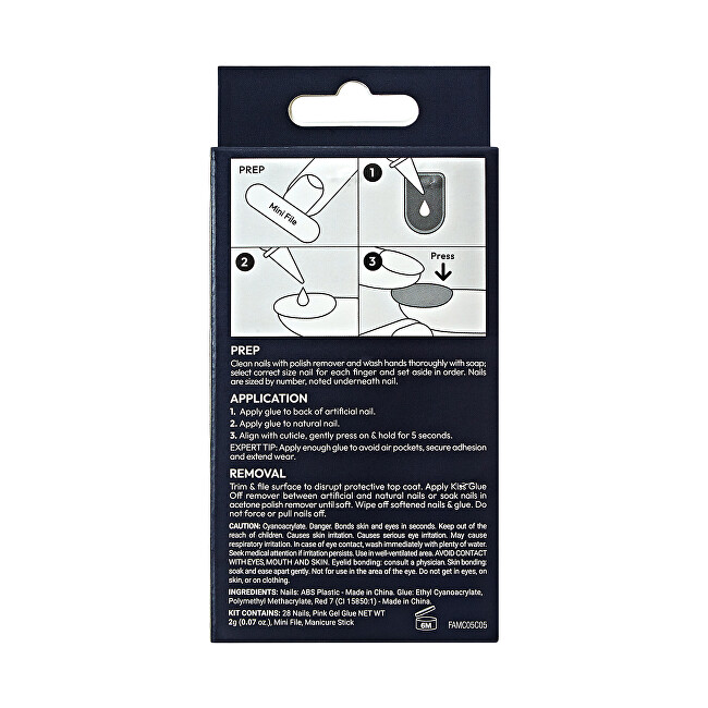 Kiss Gel nails Gel Fantasy Allure (MoonBeam) 28 pcs priemonė nagams