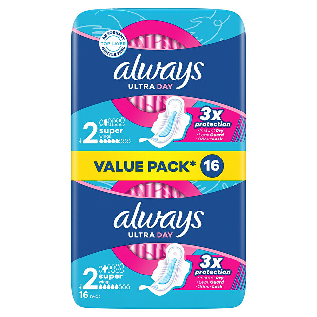Always Ultra Day Super Duo sanitary napkins 16 pcs Moterims