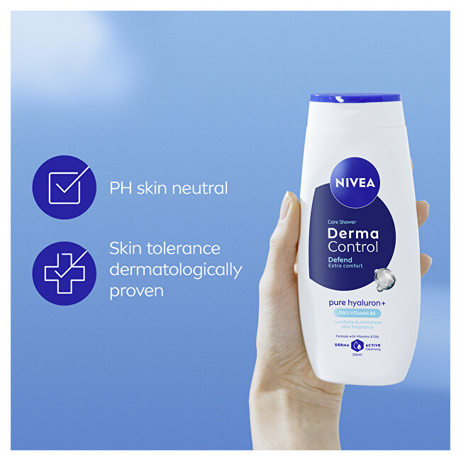 Nivea Revitalizing shower gel Derma Control Defend (Care Shower) 250ml Moterims