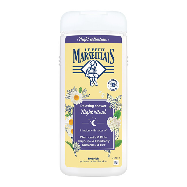 Le Petit Marseillais Shower gel Night Collection Chamomile & Elder Vonios ir du&scaron;o priemonė Moterims