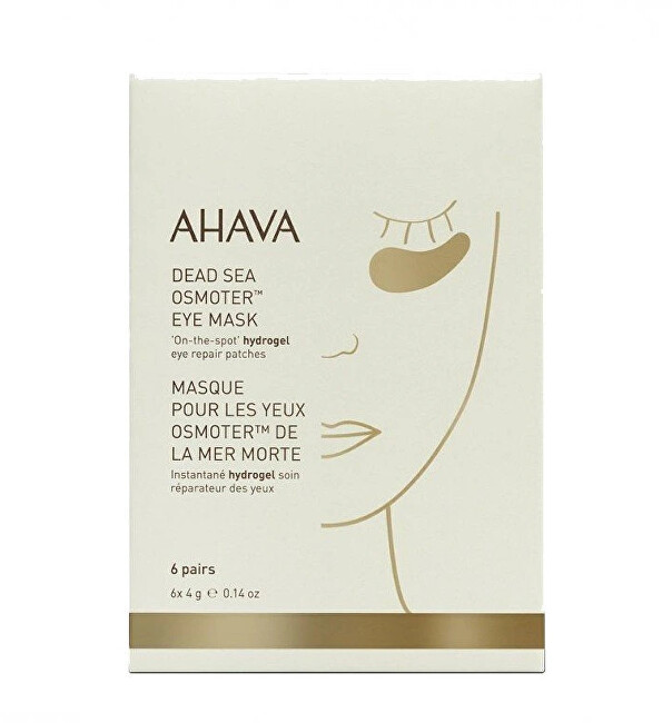 AHAVA Hydrogel mask under the eyes Dead Sea (Osmoter Eye Mask) 6 x 4 g Moterims