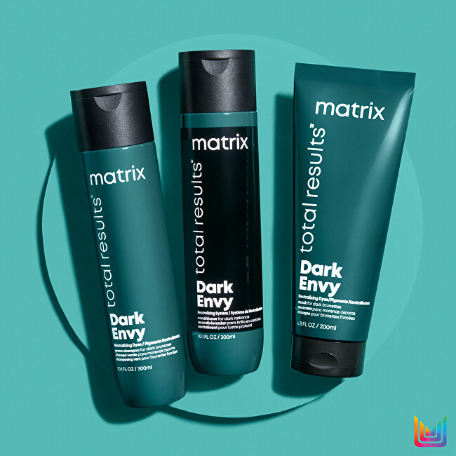 Matrix Mask for neutralizing red tones of dark hair Total Results Dark Envy ( Color Obsessed Mask) 200ml atstatomoji plaukų priežiūros priemonė