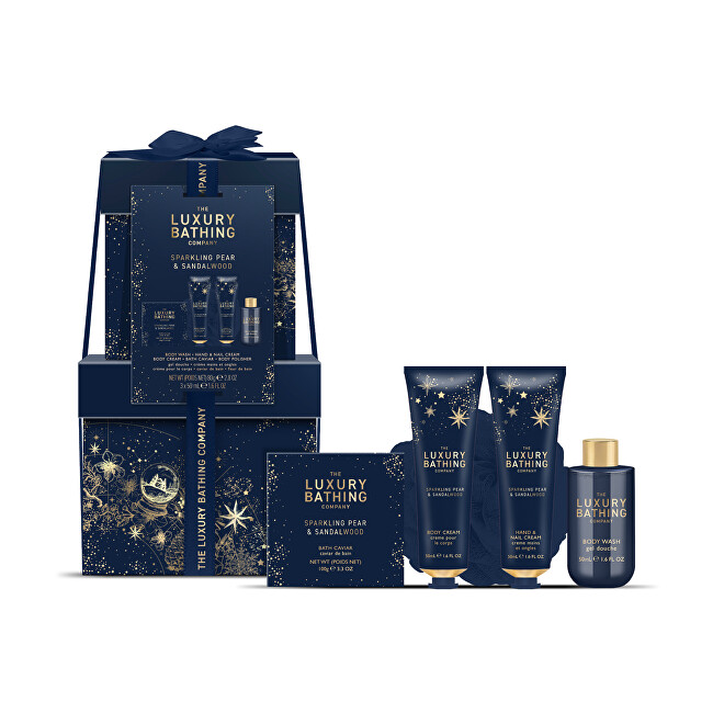 Grace Cole Pear & Sandalwood Body Care Gift Set 5 pcs Vonios ir du&scaron;o priemonė Moterims
