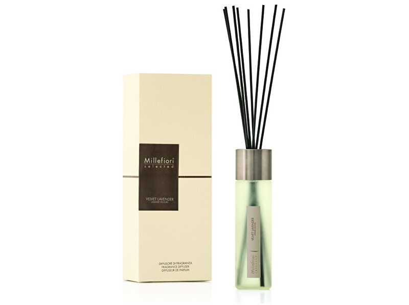Millefiori Milano SELECTED STICK DIFFUSER 350 ML VELVET LAVENDER Kvapas namams su lazdelėmis