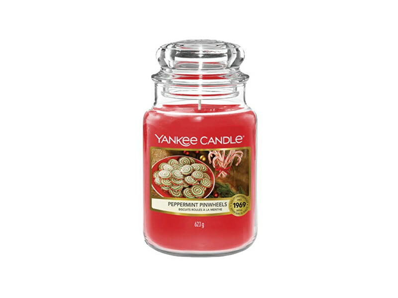 Yankee Candle Aromatic candle Classic large Peppermint Pinwheels 623 g Unisex