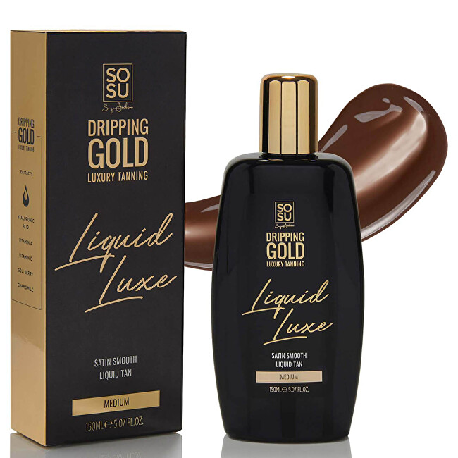 Dripping Gold Liquid Luxe Samoopalovac&iacute; voda medium savaiminio įdegio kremas