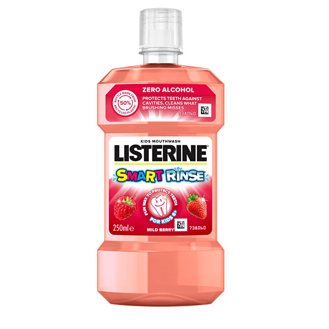 Listerine Mouthwash for Kids Fruity Smart Rinse Berry 250 ml 250ml Vaikams