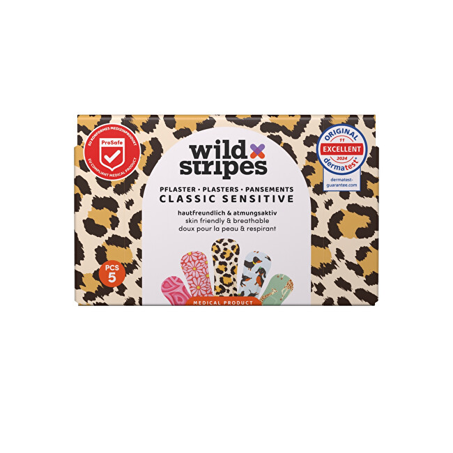 Wild Stripes Plasters Classic Sensitive Plasters 5 pcs Vaikams