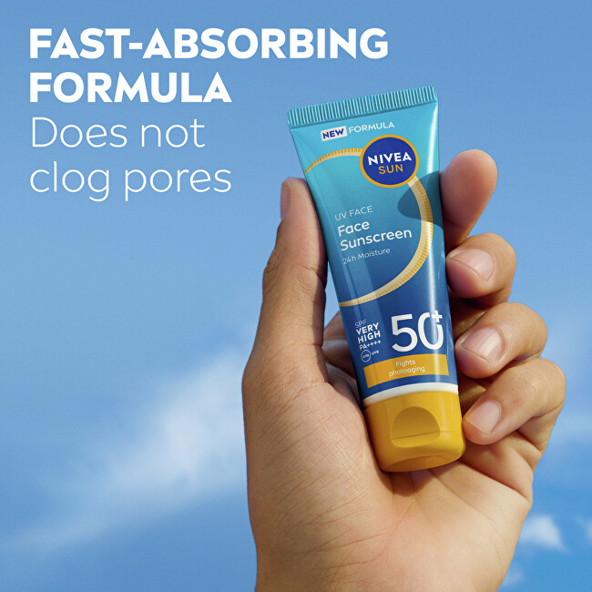 Nivea Sunscreen SPF 50+ UV Face Sunscreen 40 ml 40ml veido apsauga