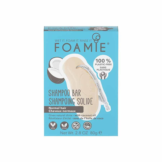 Foamie Shake Your Coconuts 80 g solid shampoo for normal hair šampūnas