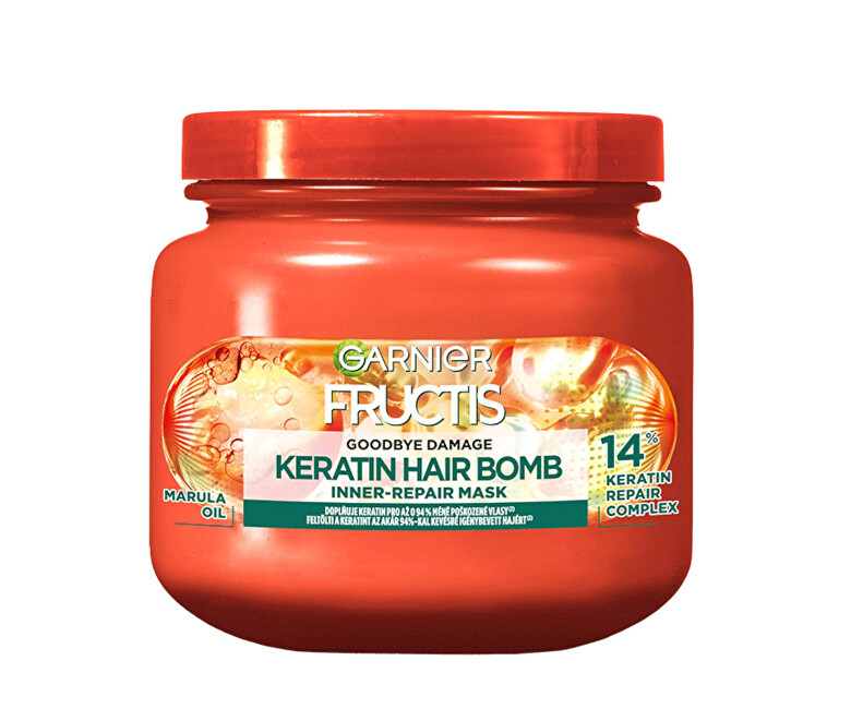 Garnier Hair mask Keratin Hair Bomb Inner-Repair Mask 320 ml 320ml &scaron;ampūnas