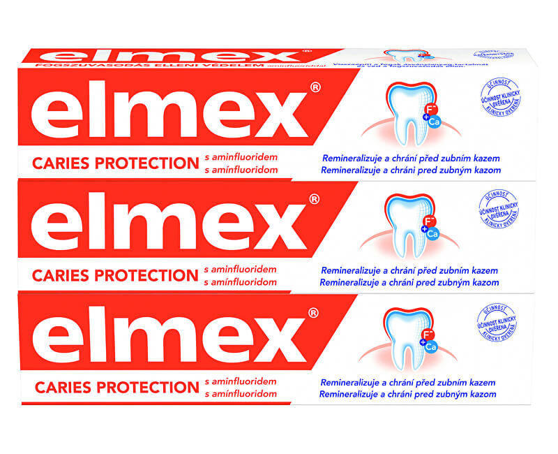 Elmex Toothpaste Caries Protection 3 x 75 ml 75ml Unisex