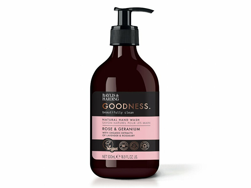 Baylis & Harding Liquid hand soap Rose and nutmeg Goodness (Natural Hand Wash) 500 ml 500ml Moterims